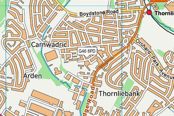 G46 8PD map - OS VectorMap District (Ordnance Survey) G46 8PD map - OS VectorMap District (Ordnance Survey)