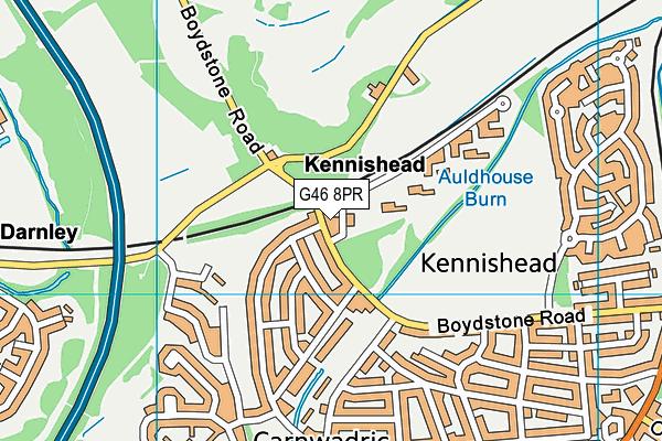 G46 8PR map - OS VectorMap District (Ordnance Survey) G46 8PR map - OS VectorMap District (Ordnance Survey)