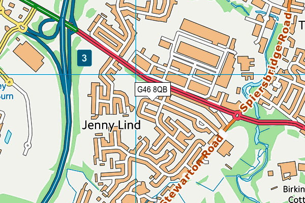 G46 8QB map - OS VectorMap District (Ordnance Survey) G46 8QB map - OS VectorMap District (Ordnance Survey)