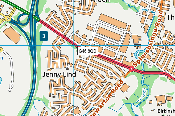 G46 8QD map - OS VectorMap District (Ordnance Survey) G46 8QD map - OS VectorMap District (Ordnance Survey)