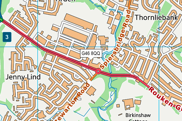 G46 8QQ map - OS VectorMap District (Ordnance Survey) G46 8QQ map - OS VectorMap District (Ordnance Survey)