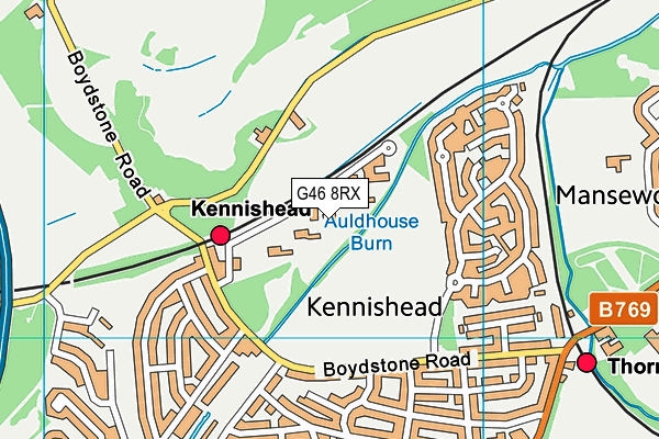 G46 8RX map - OS VectorMap District (Ordnance Survey) G46 8RX map - OS VectorMap District (Ordnance Survey)