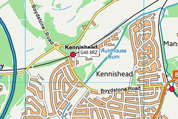 G46 8RZ map - OS VectorMap District (Ordnance Survey) G46 8RZ map - OS VectorMap District (Ordnance Survey)