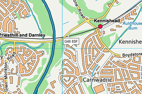G46 8SF map - OS VectorMap District (Ordnance Survey) G46 8SF map - OS VectorMap District (Ordnance Survey)