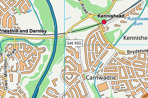G46 8SG map - OS VectorMap District (Ordnance Survey) G46 8SG map - OS VectorMap District (Ordnance Survey)