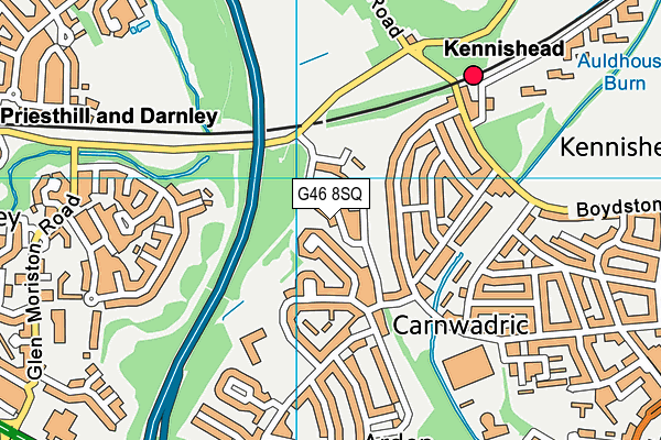 G46 8SQ map - OS VectorMap District (Ordnance Survey) G46 8SQ map - OS VectorMap District (Ordnance Survey)