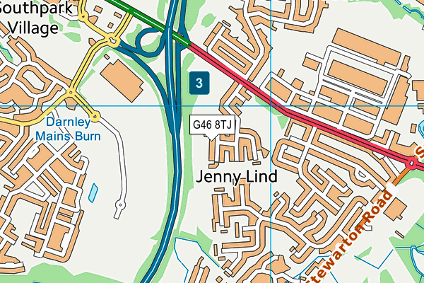 G46 8TJ map - OS VectorMap District (Ordnance Survey) G46 8TJ map - OS VectorMap District (Ordnance Survey)