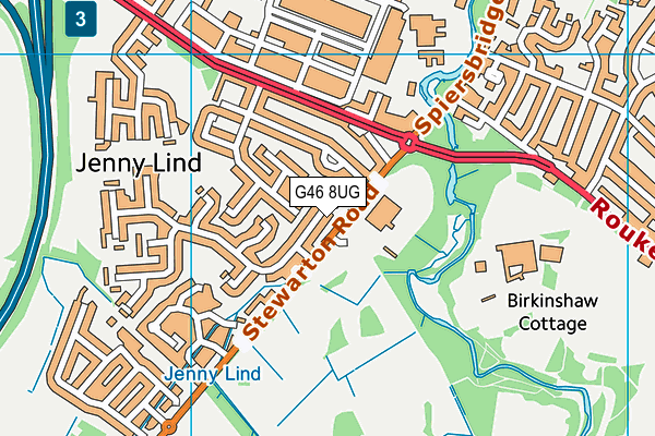 G46 8UG map - OS VectorMap District (Ordnance Survey) G46 8UG map - OS VectorMap District (Ordnance Survey)