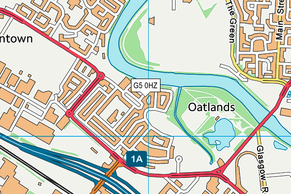G5 0HZ map - OS VectorMap District (Ordnance Survey)