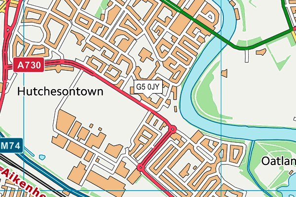G5 0JY map - OS VectorMap District (Ordnance Survey)