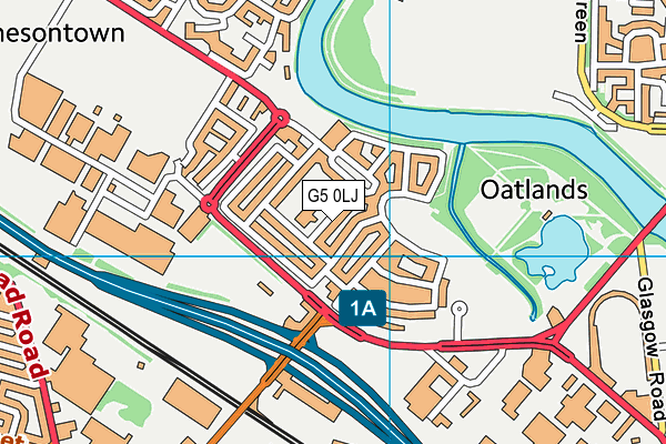 G5 0LJ map - OS VectorMap District (Ordnance Survey)