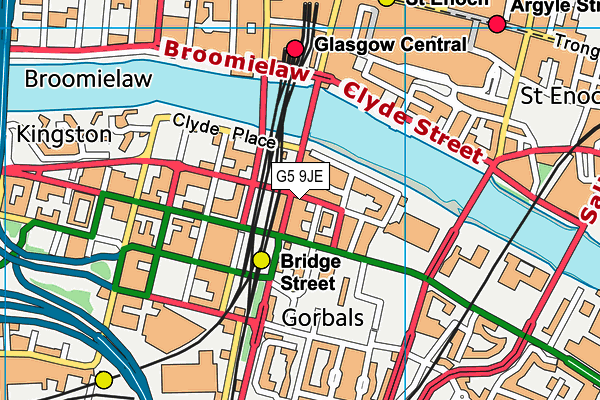 G5 9JE map - OS VectorMap District (Ordnance Survey) G5 9JE map - OS VectorMap District (Ordnance Survey)