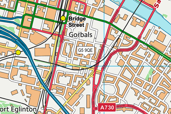 G5 9QE map - OS VectorMap District (Ordnance Survey) G5 9QE map - OS VectorMap District (Ordnance Survey)