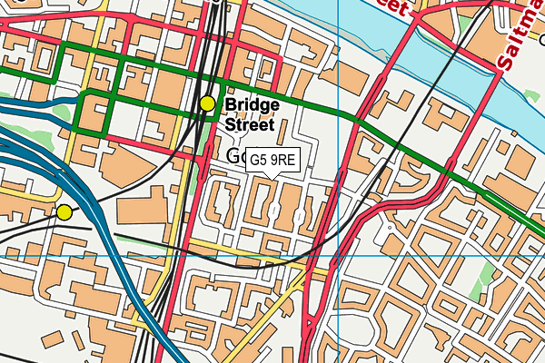 G5 9RE map - OS VectorMap District (Ordnance Survey) G5 9RE map - OS VectorMap District (Ordnance Survey)