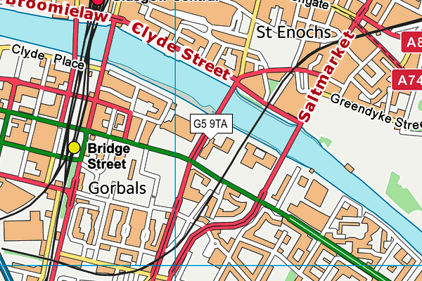 G5 9TA map - OS VectorMap District (Ordnance Survey) G5 9TA map - OS VectorMap District (Ordnance Survey)