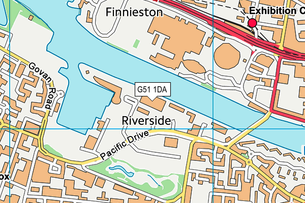 G51 1DA map - OS VectorMap District (Ordnance Survey) G51 1DA map - OS VectorMap District (Ordnance Survey)