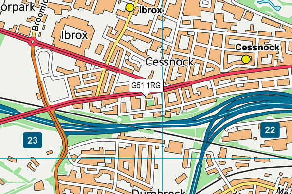 G51 1RG map - OS VectorMap District (Ordnance Survey) G51 1RG map - OS VectorMap District (Ordnance Survey)