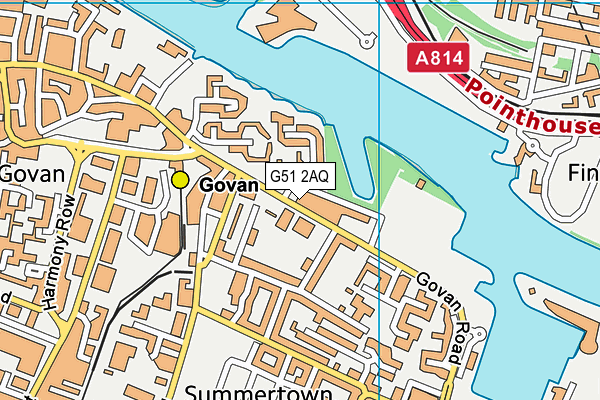 G51 2AQ map - OS VectorMap District (Ordnance Survey) G51 2AQ map - OS VectorMap District (Ordnance Survey)