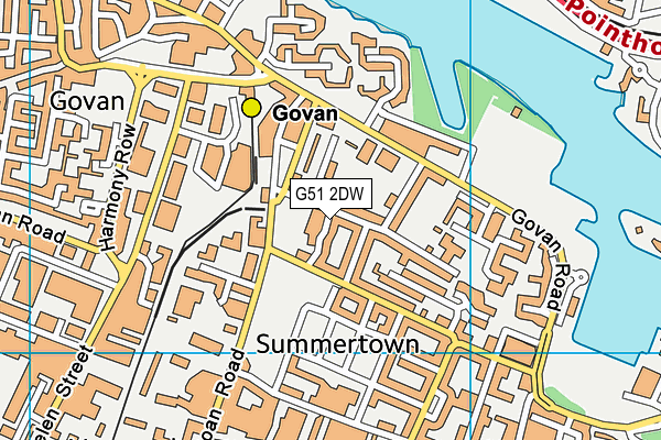G51 2DW map - OS VectorMap District (Ordnance Survey) G51 2DW map - OS VectorMap District (Ordnance Survey)