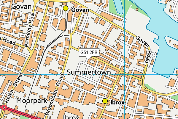 G51 2FB map - OS VectorMap District (Ordnance Survey) G51 2FB map - OS VectorMap District (Ordnance Survey)