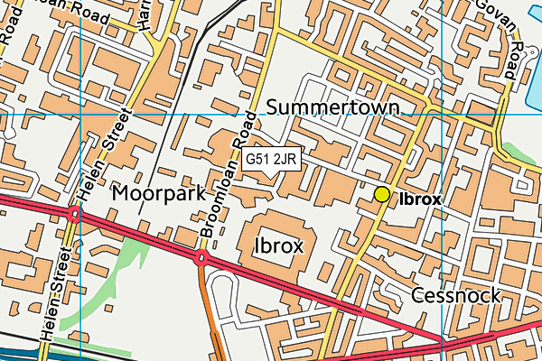 G51 2JR map - OS VectorMap District (Ordnance Survey) G51 2JR map - OS VectorMap District (Ordnance Survey)