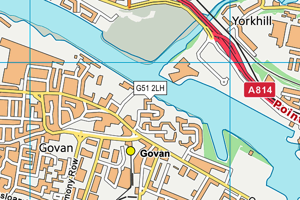 G51 2LH map - OS VectorMap District (Ordnance Survey) G51 2LH map - OS VectorMap District (Ordnance Survey)
