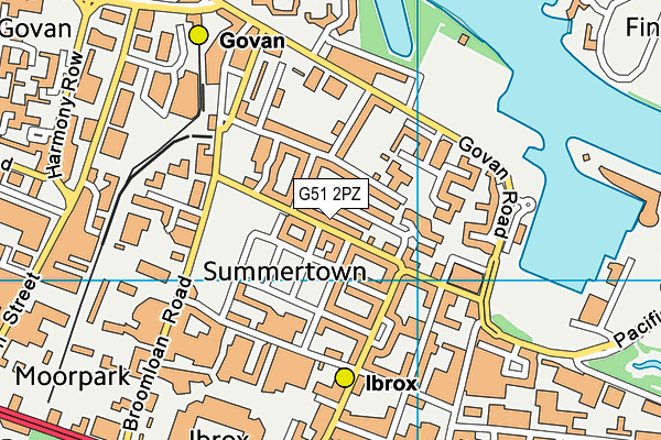 G51 2PZ map - OS VectorMap District (Ordnance Survey) G51 2PZ map - OS VectorMap District (Ordnance Survey)