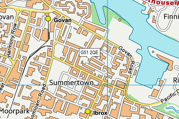 G51 2QE map - OS VectorMap District (Ordnance Survey) G51 2QE map - OS VectorMap District (Ordnance Survey)