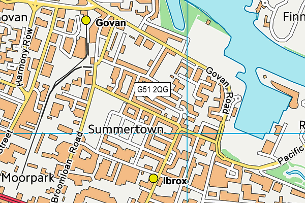 G51 2QG map - OS VectorMap District (Ordnance Survey) G51 2QG map - OS VectorMap District (Ordnance Survey)