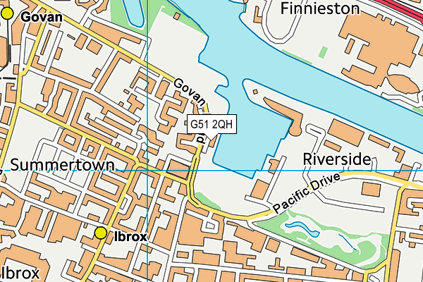 G51 2QH map - OS VectorMap District (Ordnance Survey) G51 2QH map - OS VectorMap District (Ordnance Survey)