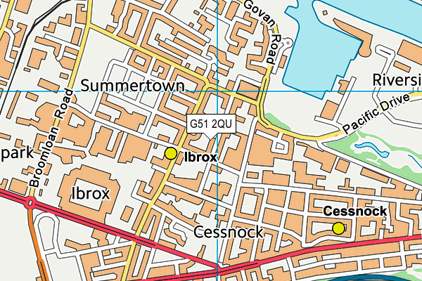 G51 2QU map - OS VectorMap District (Ordnance Survey) G51 2QU map - OS VectorMap District (Ordnance Survey)
