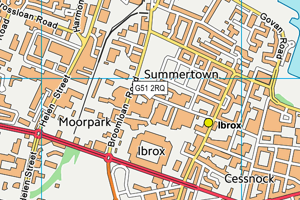 G51 2RQ map - OS VectorMap District (Ordnance Survey) G51 2RQ map - OS VectorMap District (Ordnance Survey)