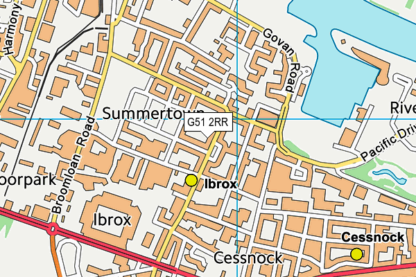 G51 2RR map - OS VectorMap District (Ordnance Survey) G51 2RR map - OS VectorMap District (Ordnance Survey)