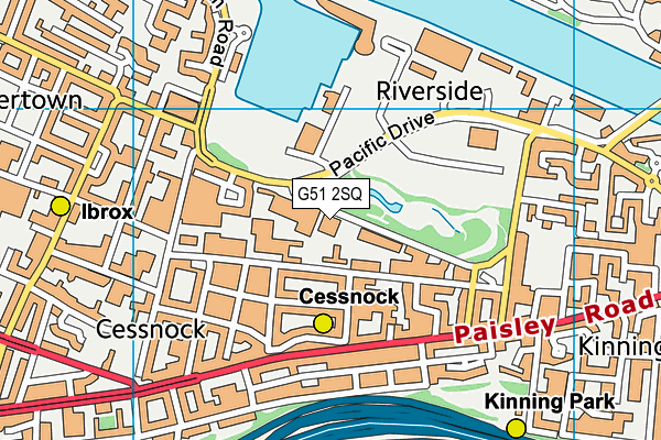 G51 2SQ map - OS VectorMap District (Ordnance Survey) G51 2SQ map - OS VectorMap District (Ordnance Survey)
