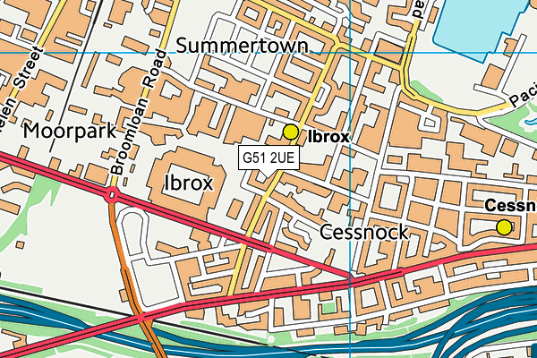 G51 2UE map - OS VectorMap District (Ordnance Survey) G51 2UE map - OS VectorMap District (Ordnance Survey)