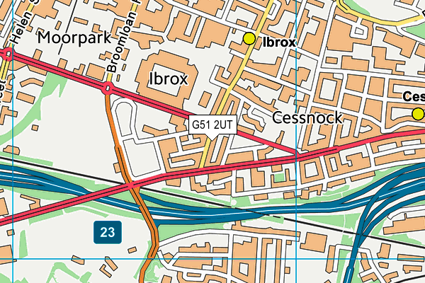 G51 2UT map - OS VectorMap District (Ordnance Survey) G51 2UT map - OS VectorMap District (Ordnance Survey)