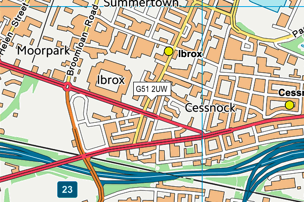 G51 2UW map - OS VectorMap District (Ordnance Survey) G51 2UW map - OS VectorMap District (Ordnance Survey)