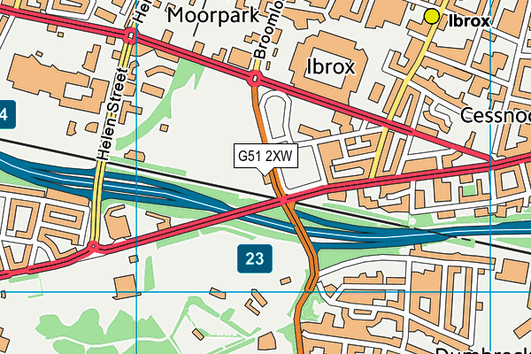 G51 2XW map - OS VectorMap District (Ordnance Survey) G51 2XW map - OS VectorMap District (Ordnance Survey)