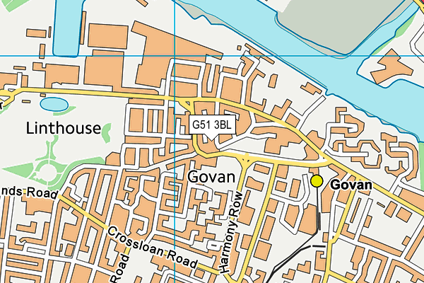 G51 3BL map - OS VectorMap District (Ordnance Survey) G51 3BL map - OS VectorMap District (Ordnance Survey)