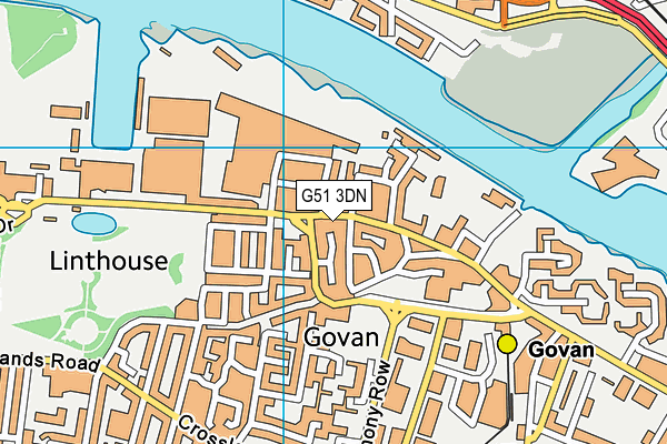 G51 3DN map - OS VectorMap District (Ordnance Survey) G51 3DN map - OS VectorMap District (Ordnance Survey)