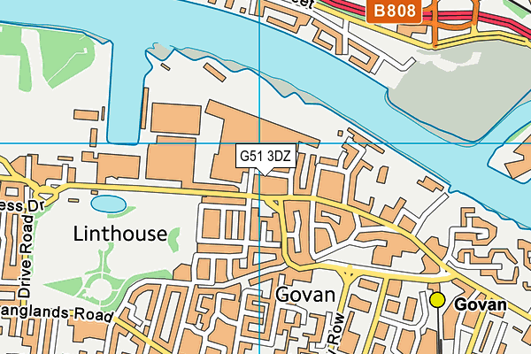 G51 3DZ map - OS VectorMap District (Ordnance Survey) G51 3DZ map - OS VectorMap District (Ordnance Survey)
