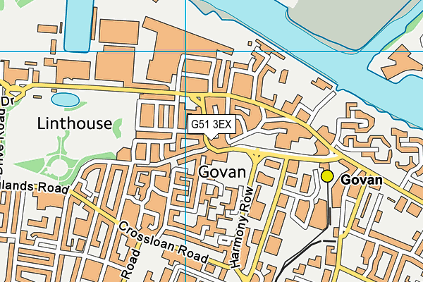 G51 3EX map - OS VectorMap District (Ordnance Survey) G51 3EX map - OS VectorMap District (Ordnance Survey)