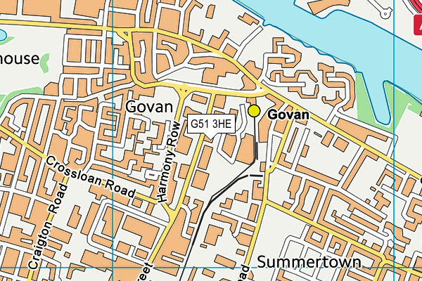 G51 3HE map - OS VectorMap District (Ordnance Survey) G51 3HE map - OS VectorMap District (Ordnance Survey)