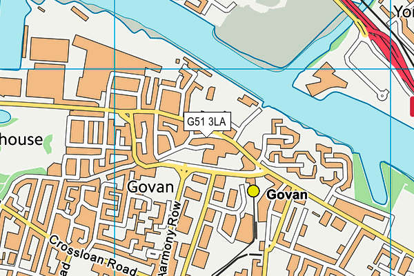 G51 3LA map - OS VectorMap District (Ordnance Survey) G51 3LA map - OS VectorMap District (Ordnance Survey)