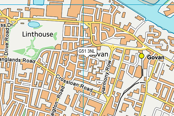 G51 3NL map - OS VectorMap District (Ordnance Survey) G51 3NL map - OS VectorMap District (Ordnance Survey)