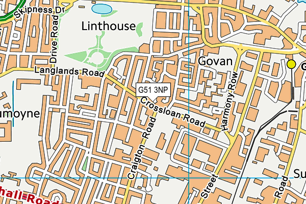 G51 3NP map - OS VectorMap District (Ordnance Survey) G51 3NP map - OS VectorMap District (Ordnance Survey)