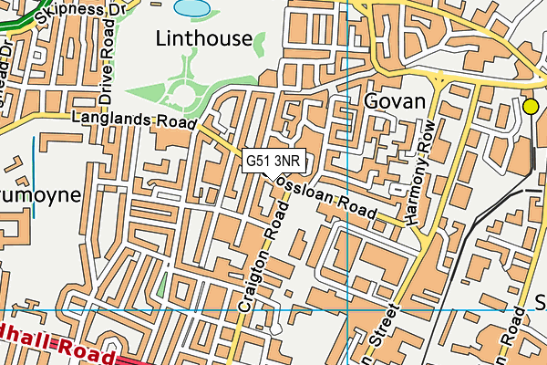 G51 3NR map - OS VectorMap District (Ordnance Survey) G51 3NR map - OS VectorMap District (Ordnance Survey)