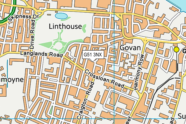 G51 3NX map - OS VectorMap District (Ordnance Survey) G51 3NX map - OS VectorMap District (Ordnance Survey)