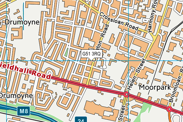 G51 3RQ map - OS VectorMap District (Ordnance Survey) G51 3RQ map - OS VectorMap District (Ordnance Survey)