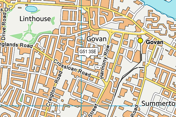 G51 3SE map - OS VectorMap District (Ordnance Survey) G51 3SE map - OS VectorMap District (Ordnance Survey)